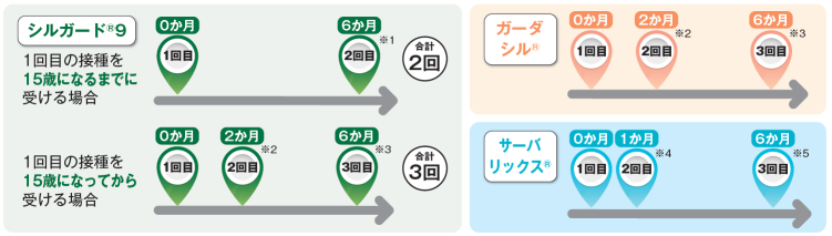 接種スケジュールイメージ