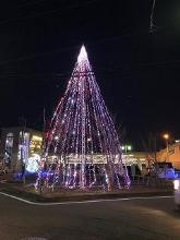 佐貫駅西口のイルミネーション