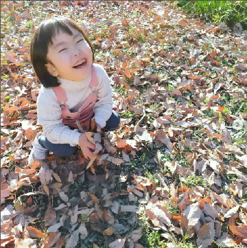 蛇沼公園での笑顔