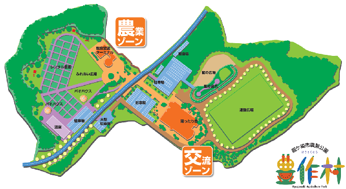 農業公園豊作村の全体図