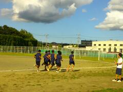 駅伝の練習です